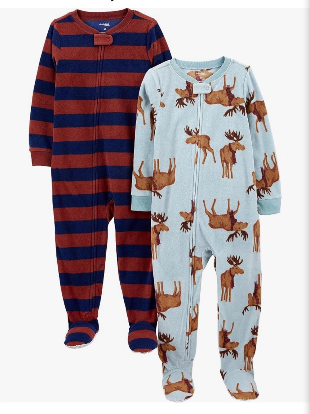 Simple Joys by Carter's Unisex Child Holiday Loose-fit Flame Resistant Fleece Fo